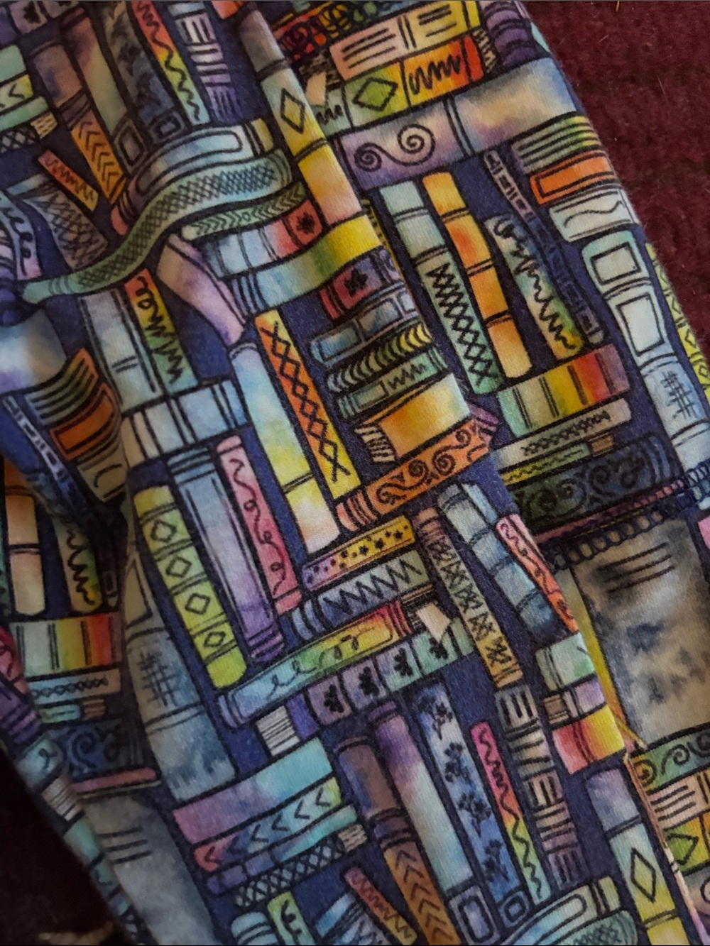 Kids Light Blue Patterned Leggings - Unbranded - Picture 4 of 5